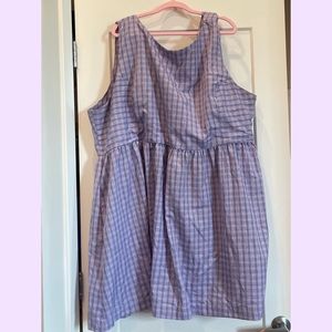 Tuesday Bassen/ Tuesday of California Pinafore Dress Lilac Check